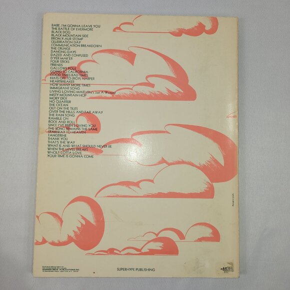 Led Zeppelin Complete Guitar Lyrics Music Song Book - Picture 2 of 2